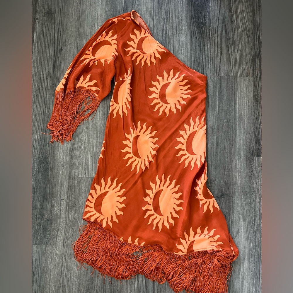 Farm Rio- Sunburst Patterned Dress